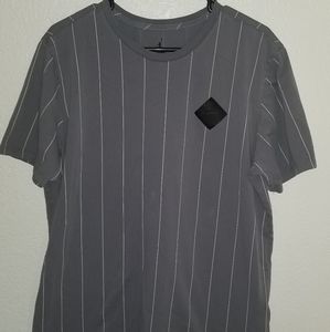 Air Jordan shirt grey w/black stripe
